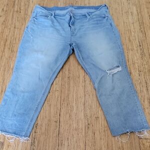 Old Navy Light Blue Cropped Women's Jeans